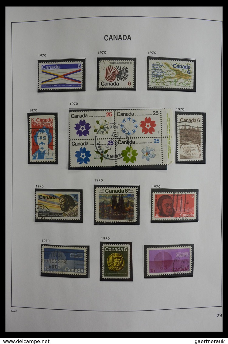 Canada: 1851-2000: Very well filled, used collection Canada 1851-2000 in Davo album. Collection cont