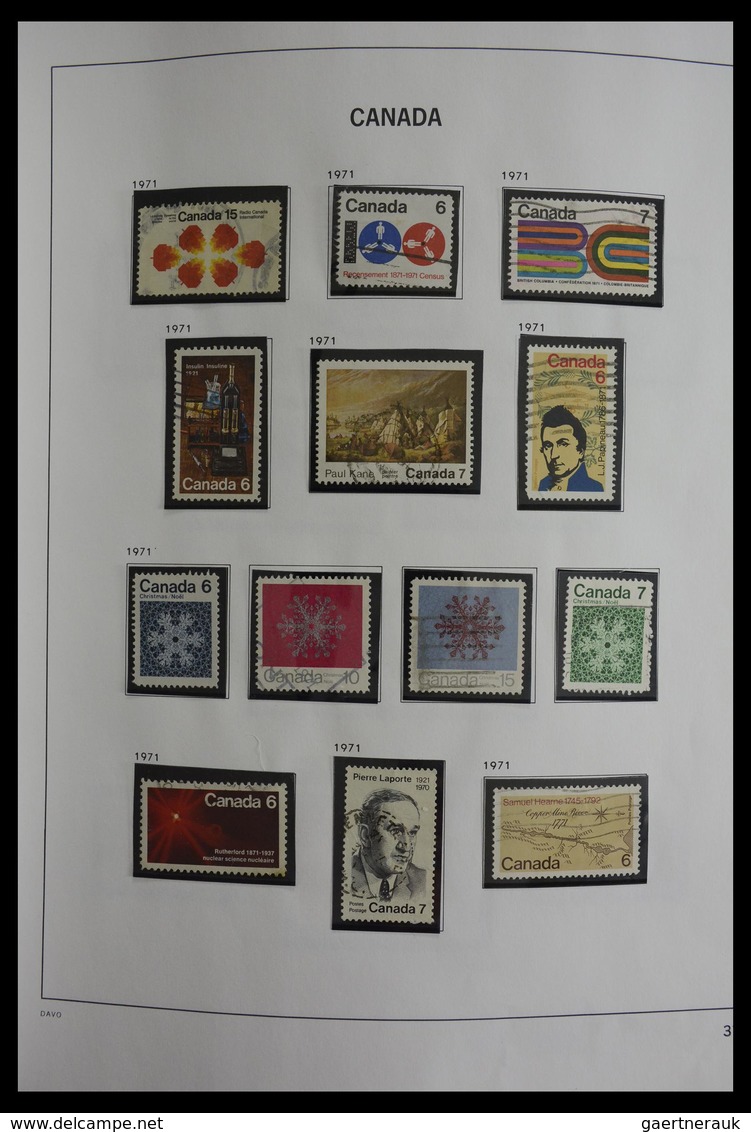 Canada: 1851-2000: Very well filled, used collection Canada 1851-2000 in Davo album. Collection cont