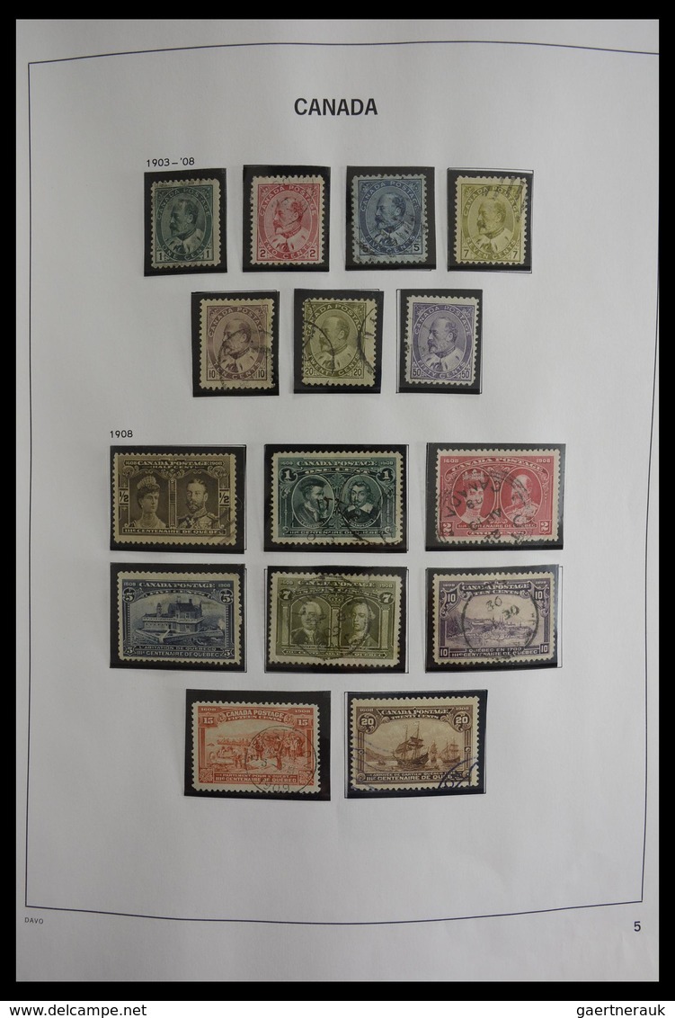 Canada: 1851-2000: Very well filled, used collection Canada 1851-2000 in Davo album. Collection cont