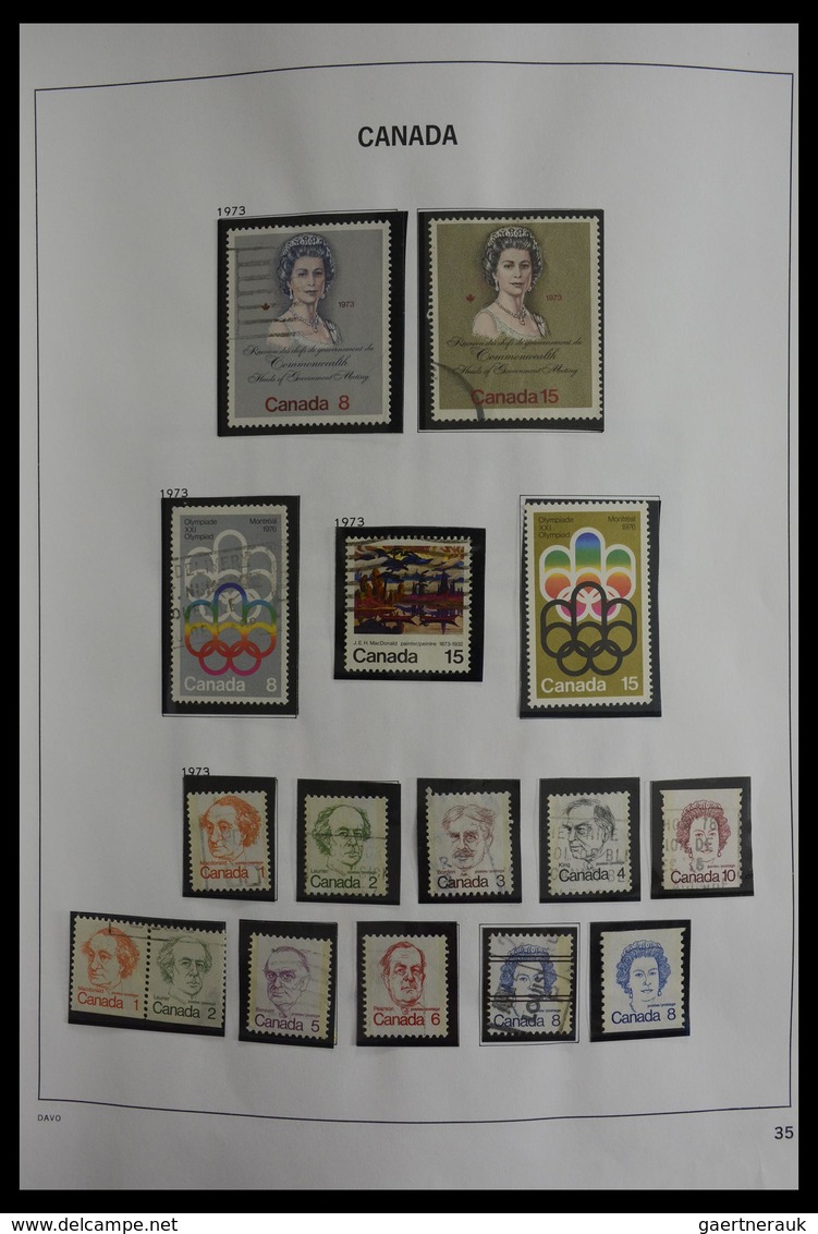 Canada: 1851-2000: Very well filled, used collection Canada 1851-2000 in Davo album. Collection cont