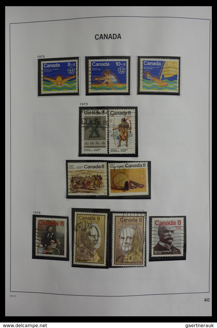 Canada: 1851-2000: Very well filled, used collection Canada 1851-2000 in Davo album. Collection cont