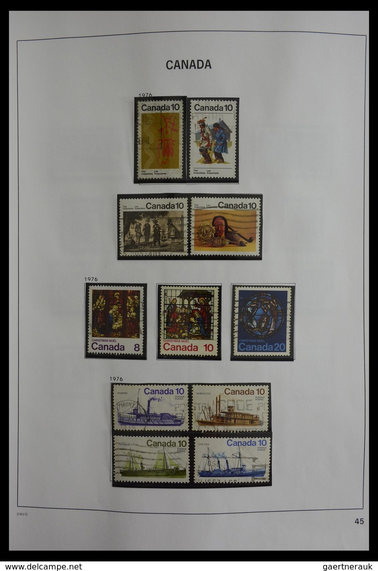 Canada: 1851-2000: Very well filled, used collection Canada 1851-2000 in Davo album. Collection cont