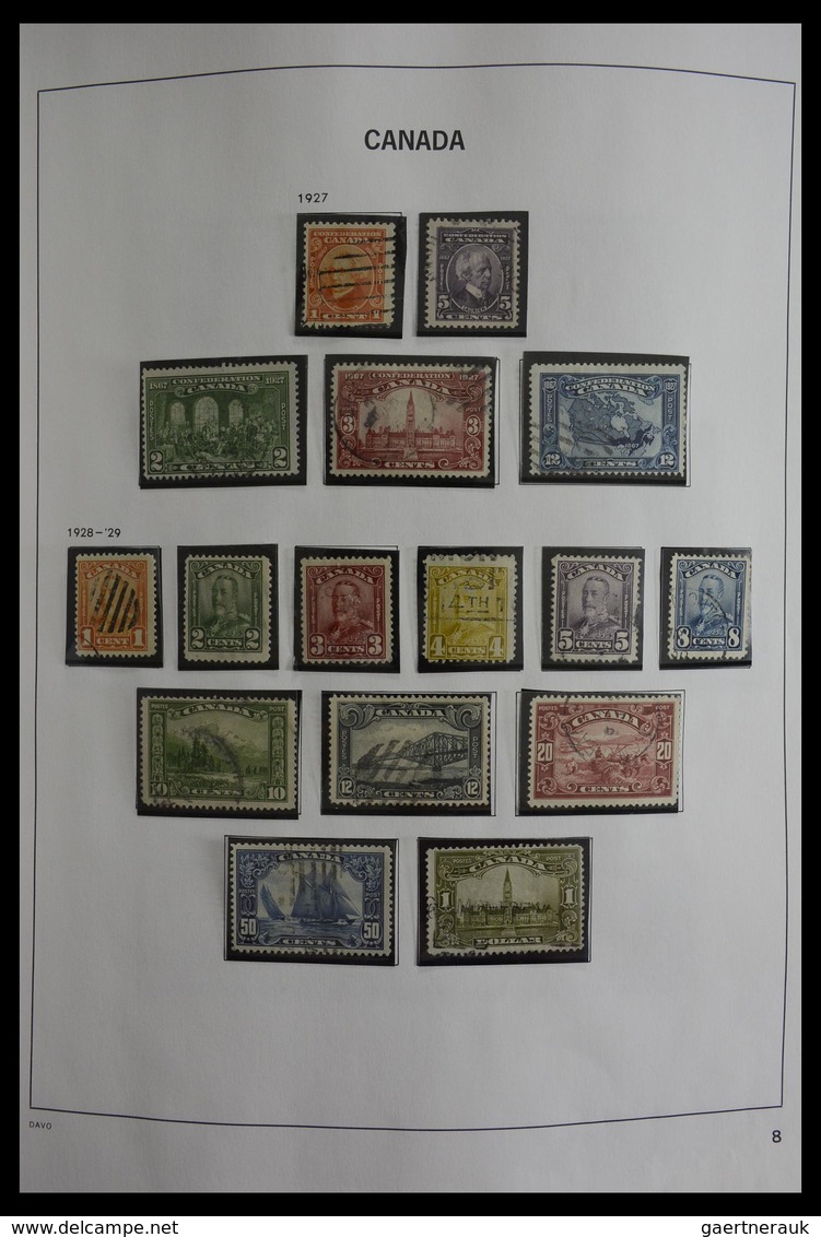 Canada: 1851-2000: Very well filled, used collection Canada 1851-2000 in Davo album. Collection cont