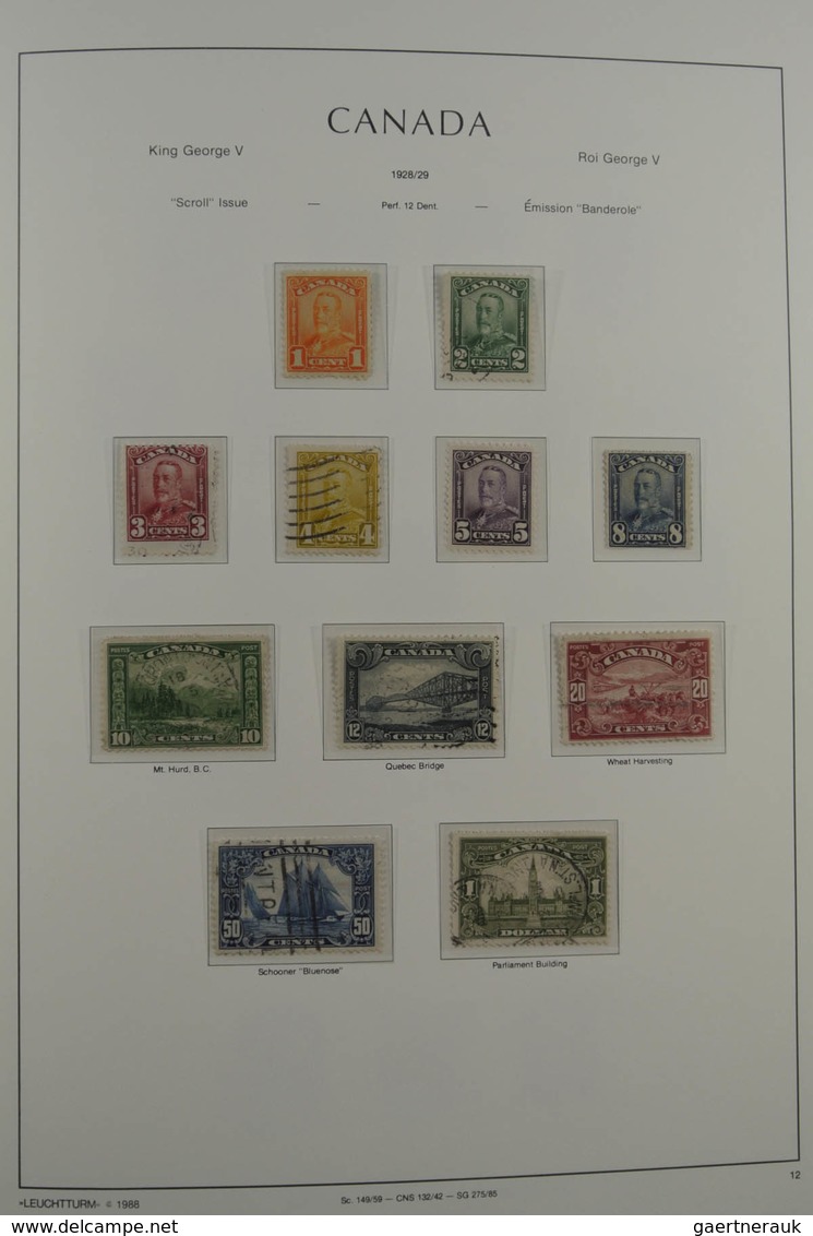 Canada: 1852-1978: Well filled, MNH, mint hinged and used collection Canada 1852-1978 in Leuchtturm