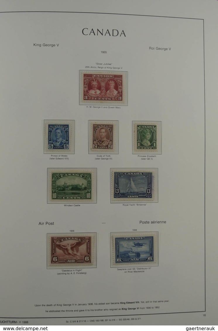 Canada: 1852-1978: Well filled, MNH, mint hinged and used collection Canada 1852-1978 in Leuchtturm