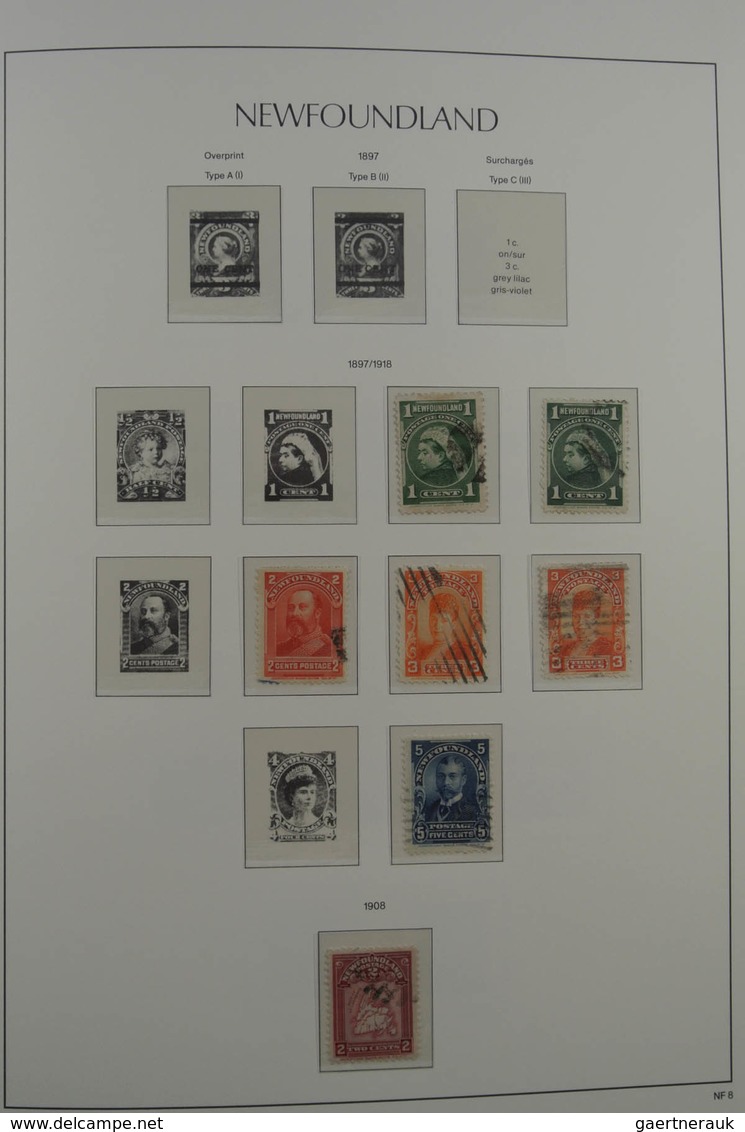 Canada: 1852-1978: Well filled, MNH, mint hinged and used collection Canada 1852-1978 in Leuchtturm