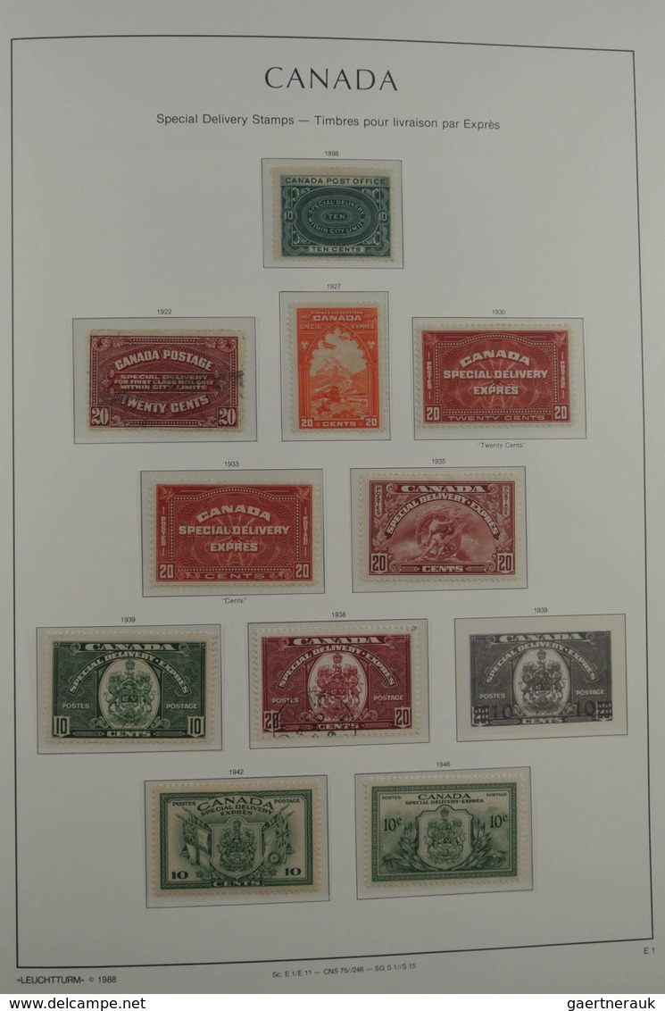 Canada: 1852-1978: Well filled, MNH, mint hinged and used collection Canada 1852-1978 in Leuchtturm