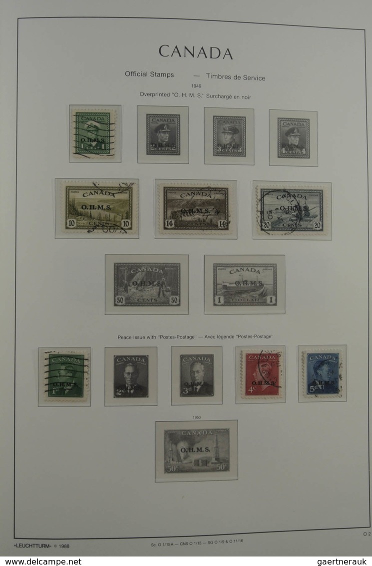 Canada: 1852-1978: Well filled, MNH, mint hinged and used collection Canada 1852-1978 in Leuchtturm