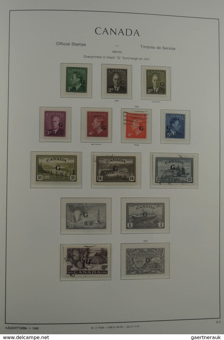 Canada: 1852-1978: Well filled, MNH, mint hinged and used collection Canada 1852-1978 in Leuchtturm