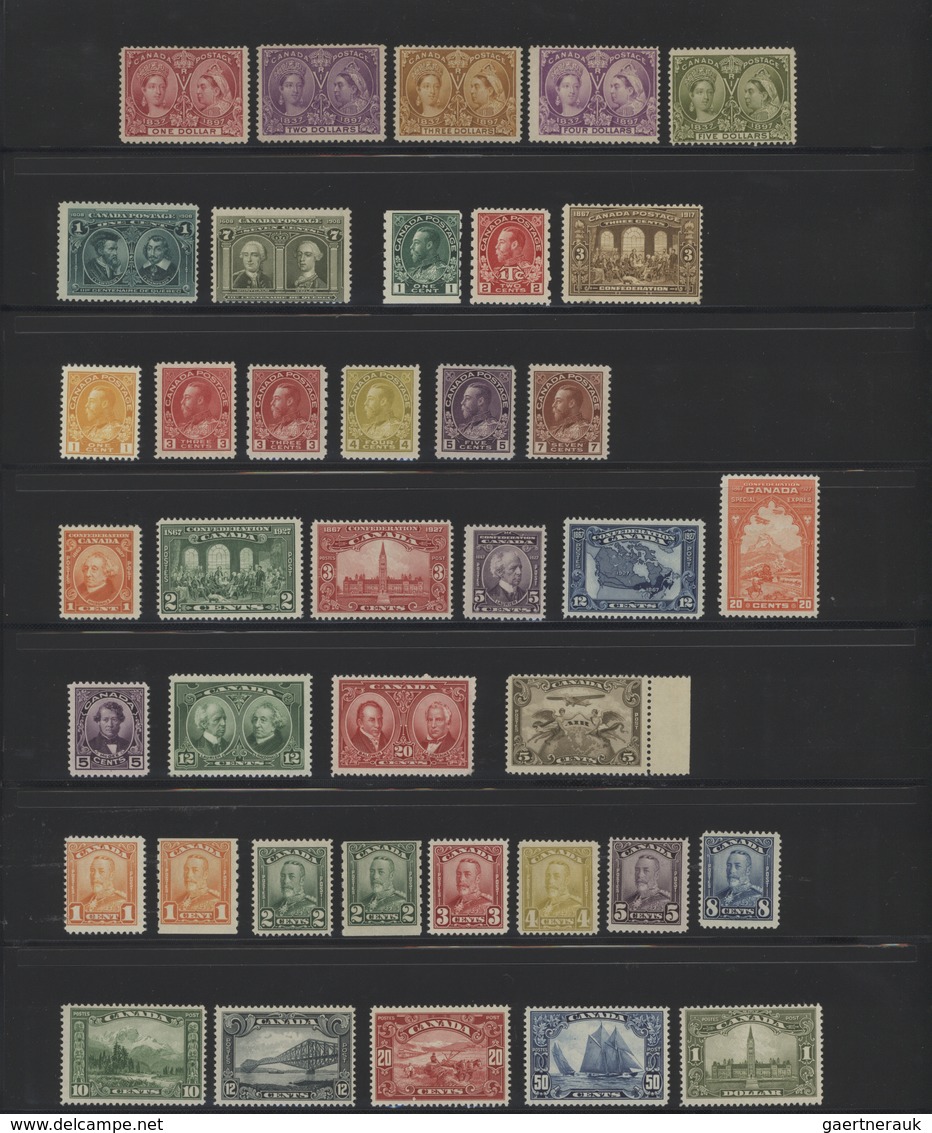 Canada: 1897/2000, A Splendid Mint Collection In A Lindner Binder, From 1893 Jubilee Issue $1-5, 192 - Sammlungen