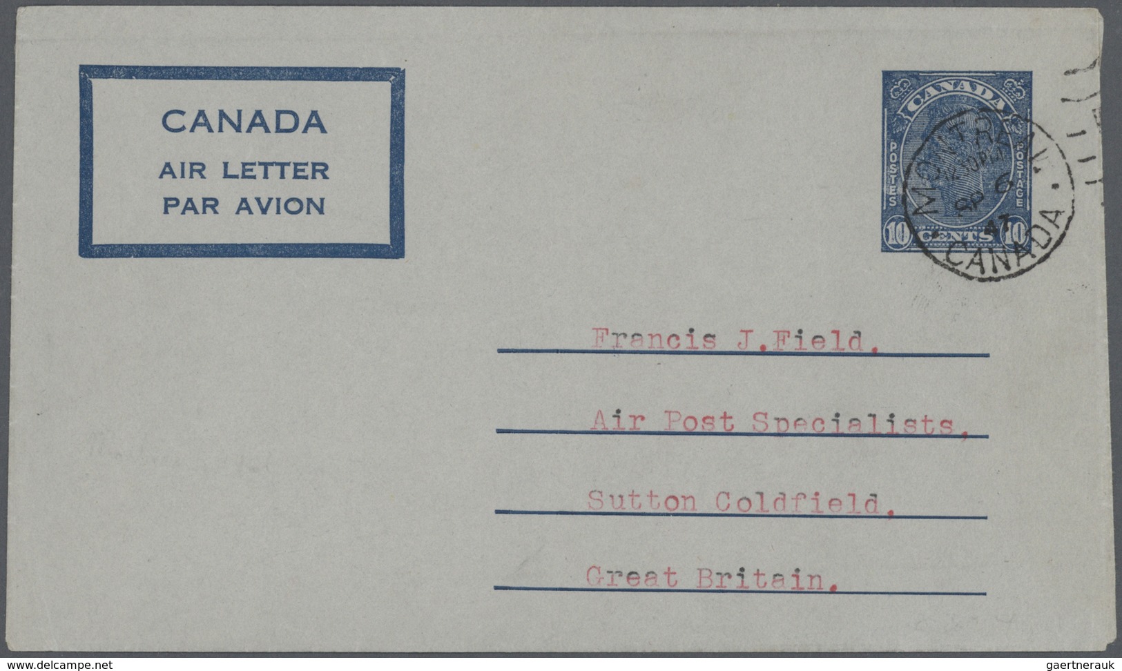 Canada - Ganzsachen: 1947/1990 (ca.), AEROGRAMMES: Accumulation With About 480 Unused (few CTO) Airl - 1903-1954 Könige