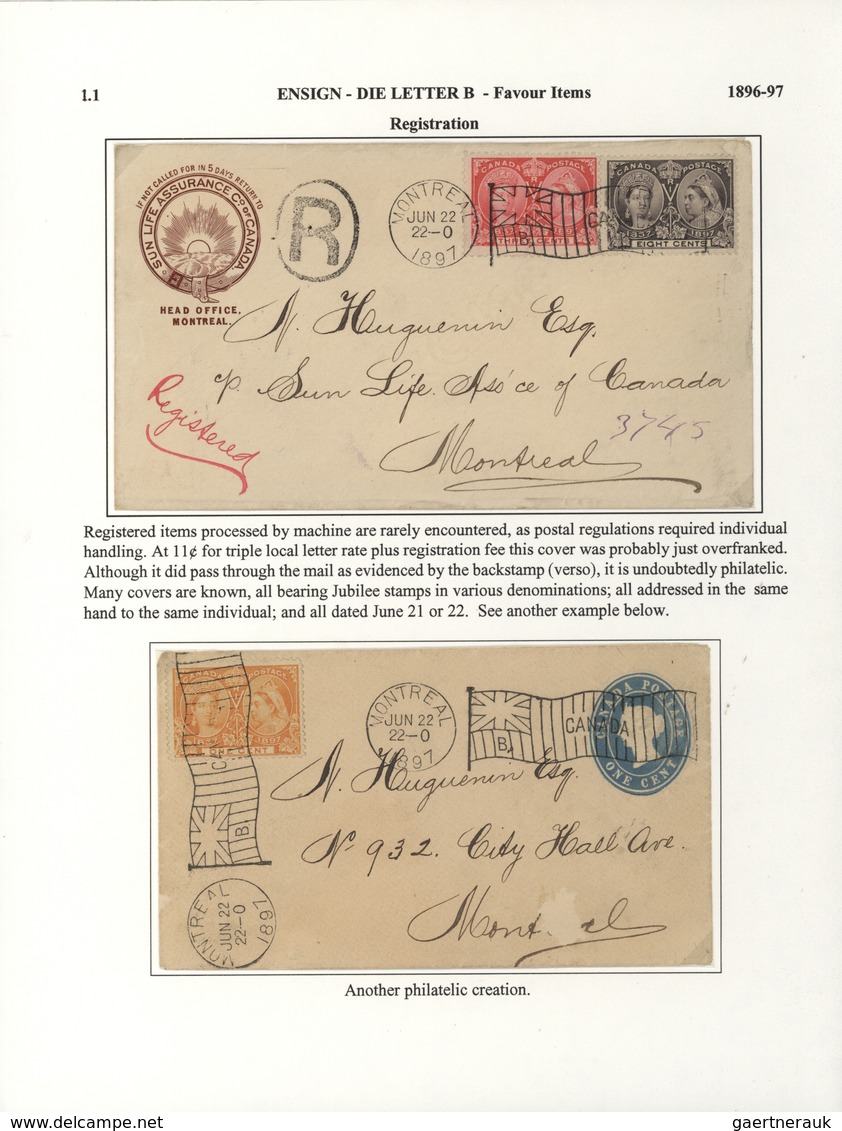 Canada - Stempel: 1896/1902, THE MACHINE CANCELLATIONS OF CANADA, extraordinary collection of apprx.