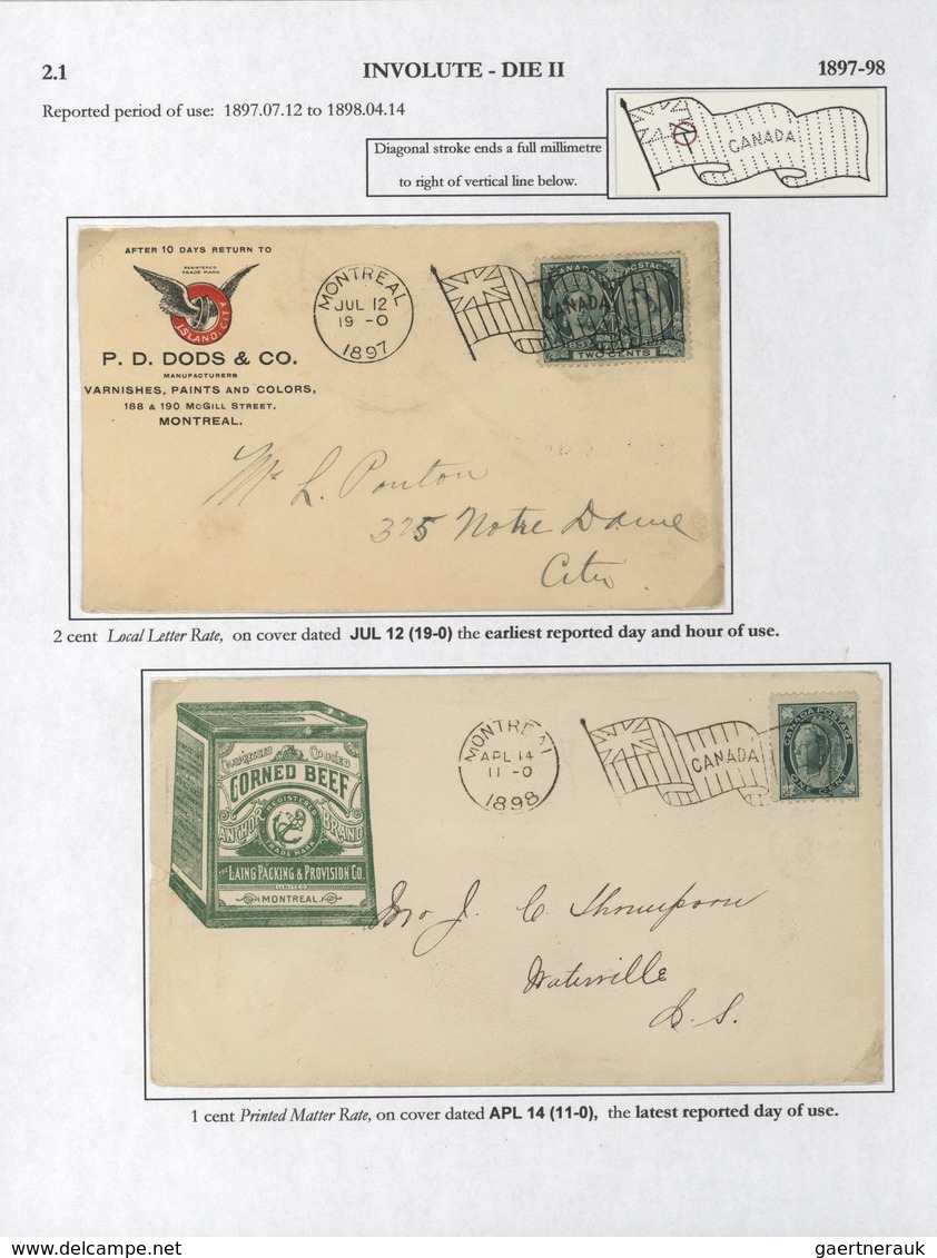 Canada - Stempel: 1896/1902, THE MACHINE CANCELLATIONS OF CANADA, extraordinary collection of apprx.