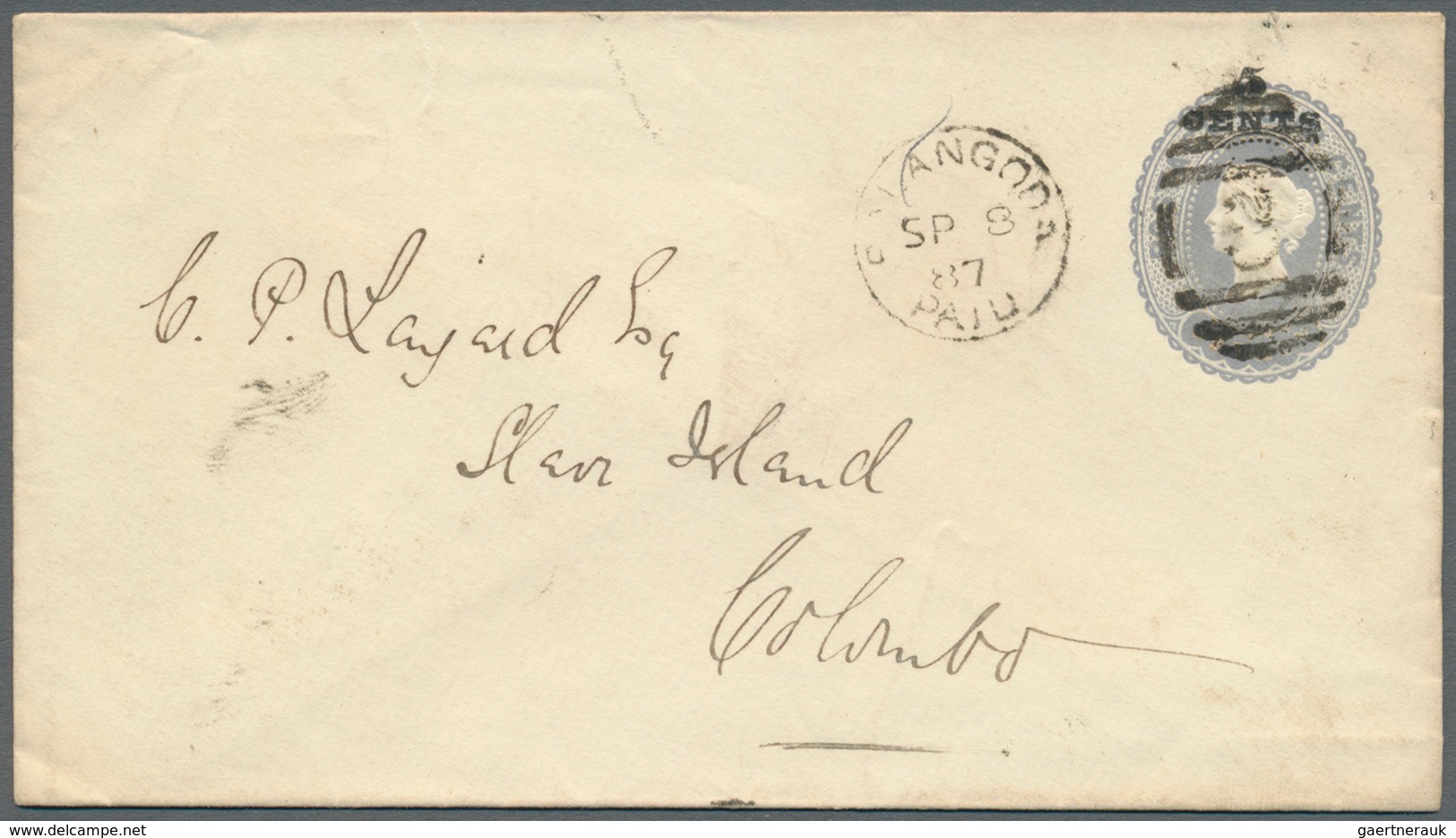 Ceylon / Sri Lanka: 1880's-1900's: Group Of 18 Postal Stationery Cards, Envelopes And Wrappers, 16 O - Sri Lanka (Ceylon) (1948-...)