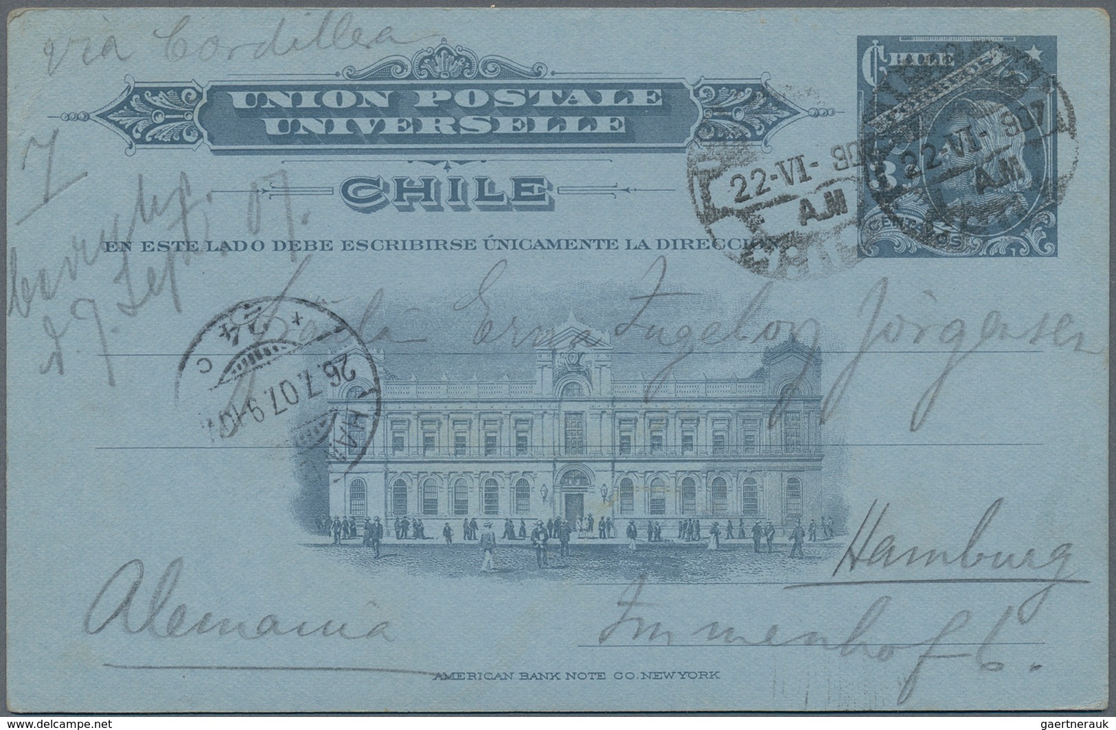 Chile - Ganzsachen: 1890's-1910's: Group Of 30 Postal Stationery Cards And Envelopes, Some Used To G - Chile