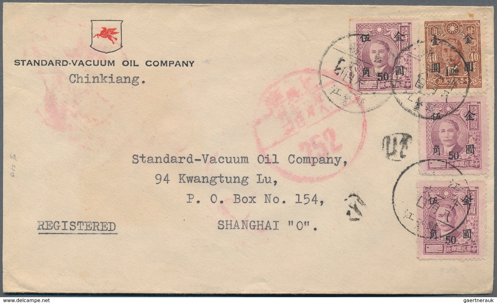 China: 1905/1953, ca. 180 covers and cards in 1 white box, mostly Republican commercial covers, but