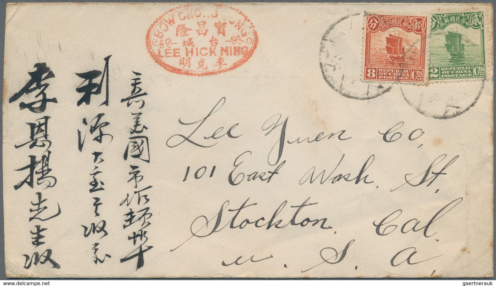 China: 1915/36, Junks/SYS Covers (10) Or Ppc (1) All Used Foreign And Mostly To US. - Sonstige & Ohne Zuordnung