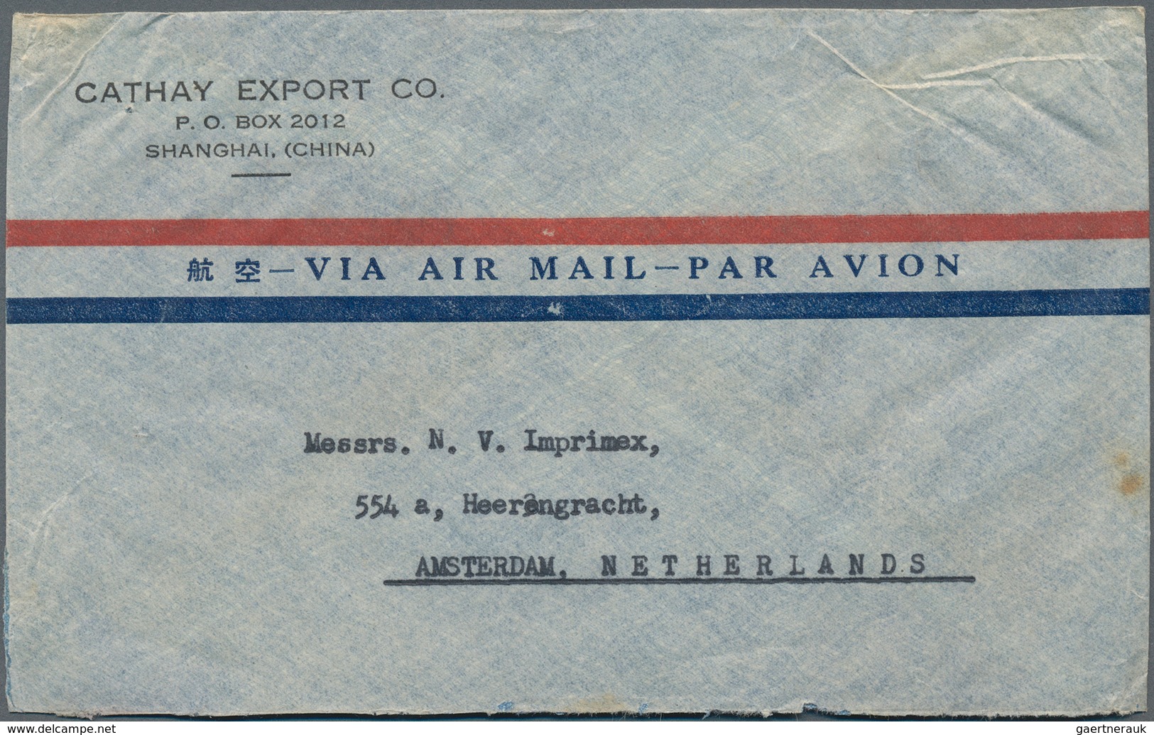 China: 1946/48, 30 Airmail Covers All To The Same Address In Amsterdam, With Wide Range Of Different - Autres & Non Classés