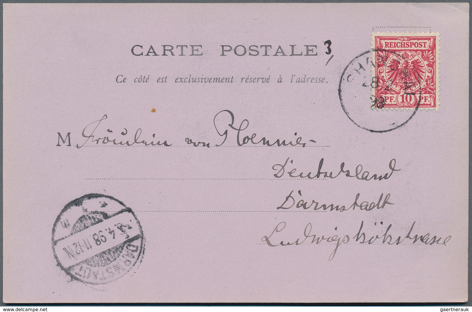 China - Fremde Postanstalten / Foreign Offices: Germany, 1898/1914, Ppc (6 Inc. Two Hirsbrünner) Mos - Sonstige & Ohne Zuordnung