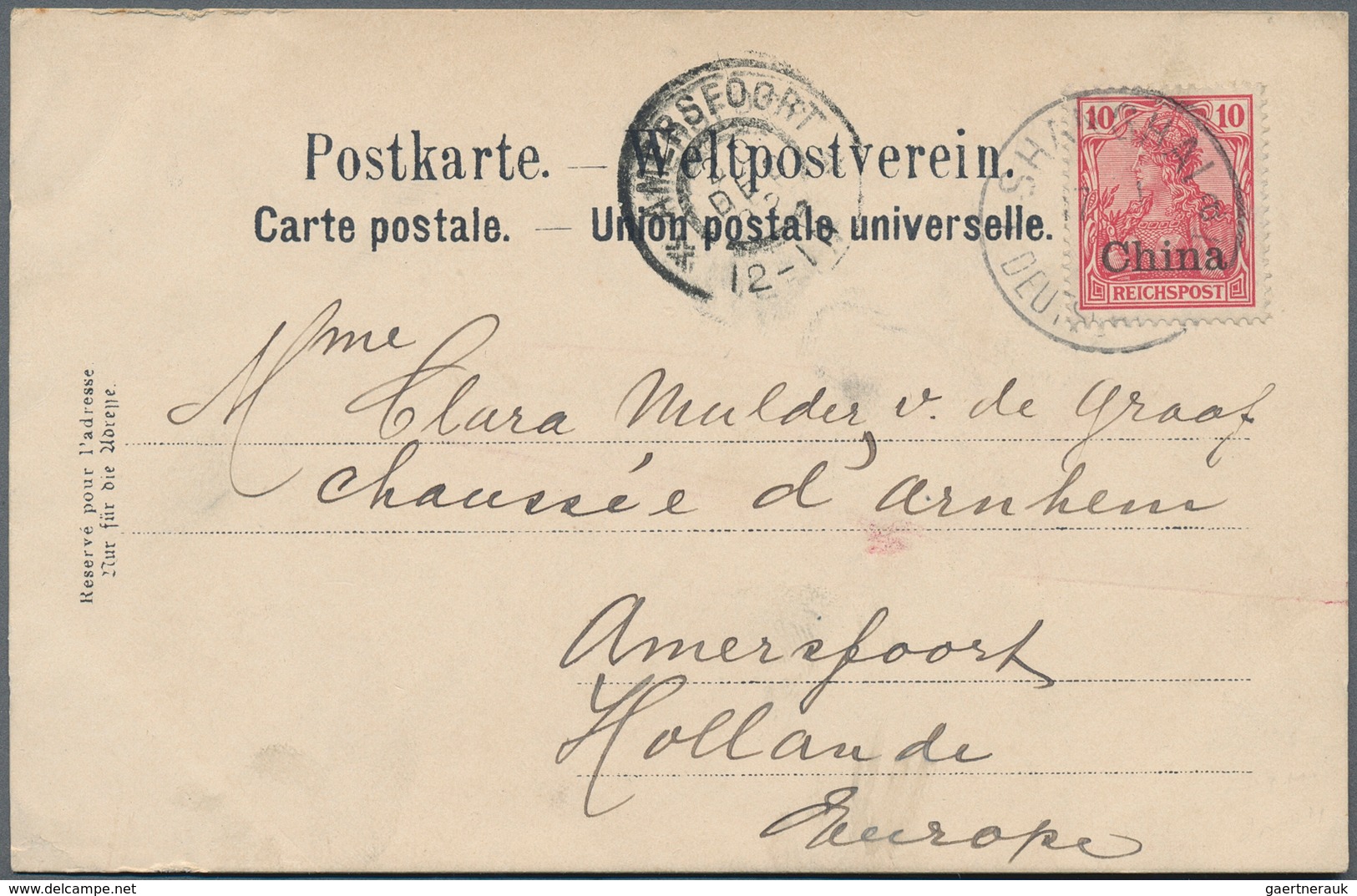 China - Fremde Postanstalten / Foreign Offices: Germany, 1898/1914, Ppc (6 Inc. Two Hirsbrünner) Mos - Sonstige & Ohne Zuordnung