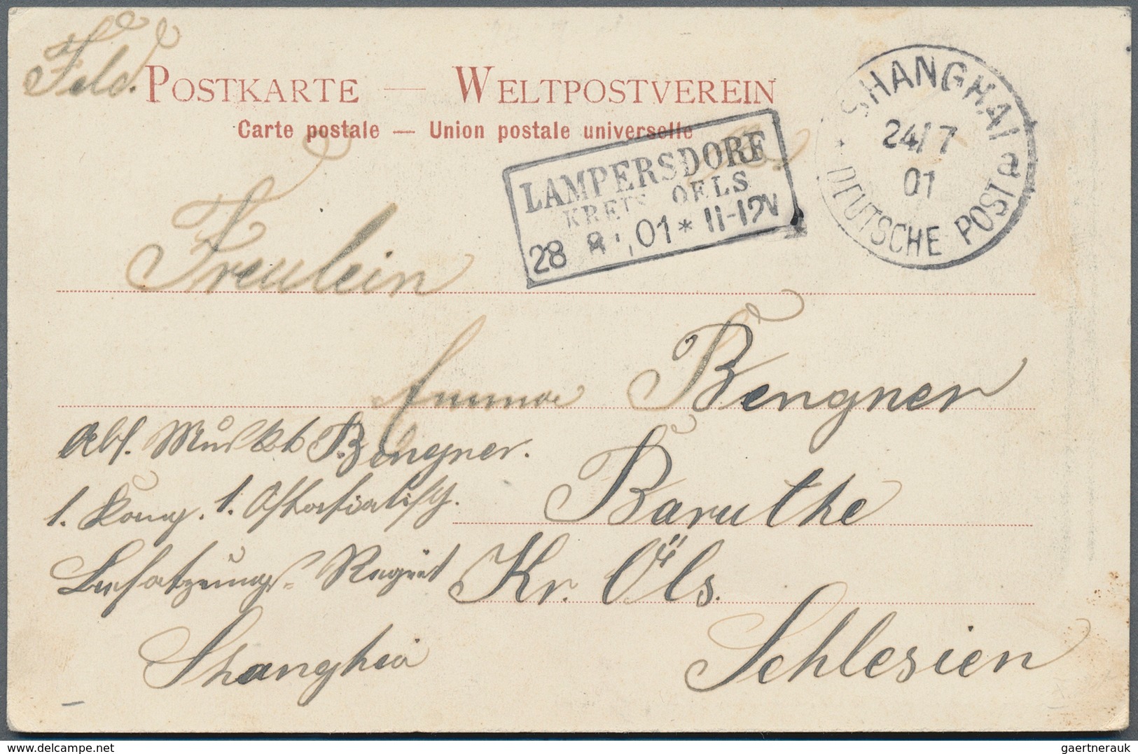 China - Fremde Postanstalten / Foreign Offices: Germany, 1898/1914, Ppc (6 Inc. Two Hirsbrünner) Mos - Sonstige & Ohne Zuordnung