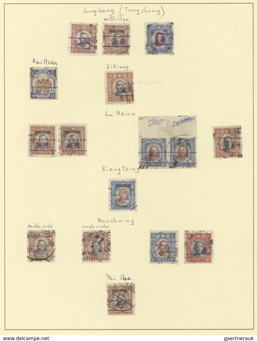 China - Besonderheiten: Anti Bandit chops, 1928/44, specialized collection of few mint and predomina