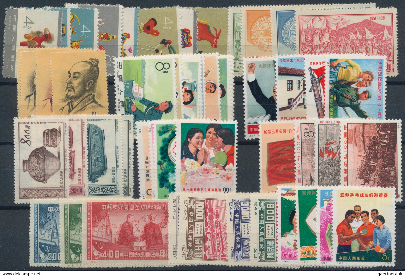 China - Volksrepublik: 1885/1970 (ca.), Mint And Used Collection/assortment On Album Pages/stockcard - Sonstige & Ohne Zuordnung