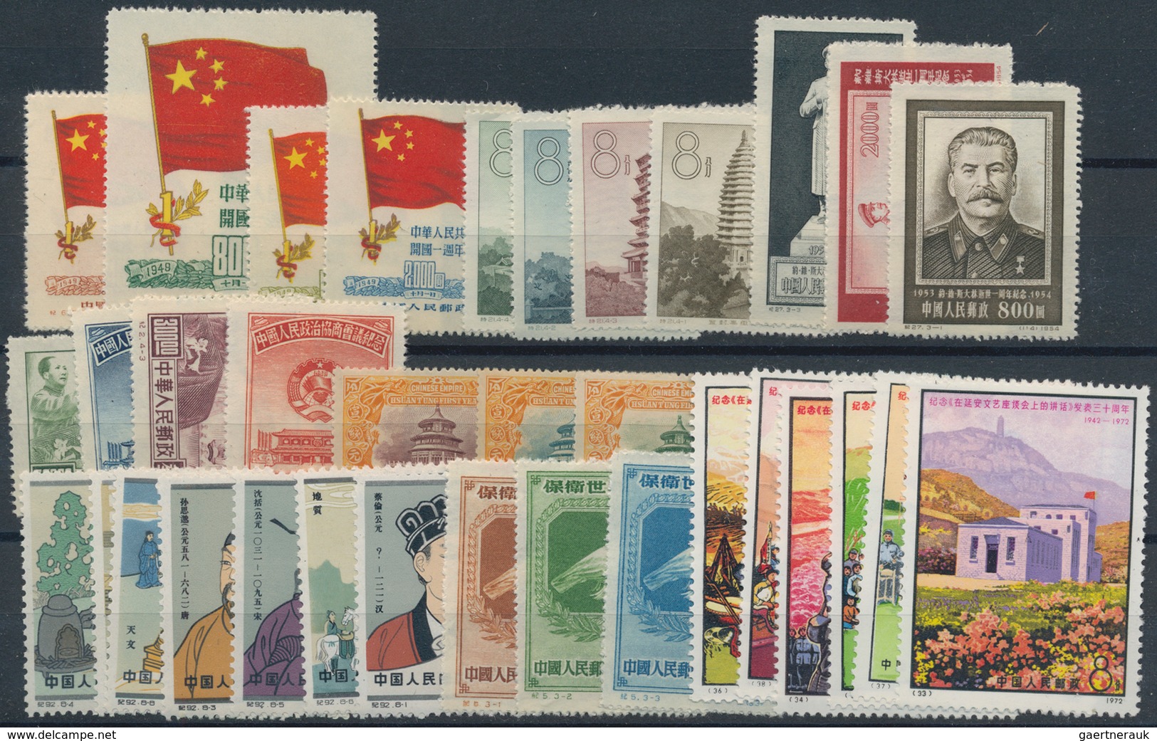 China - Volksrepublik: 1885/1970 (ca.), Mint And Used Collection/assortment On Album Pages/stockcard - Sonstige & Ohne Zuordnung