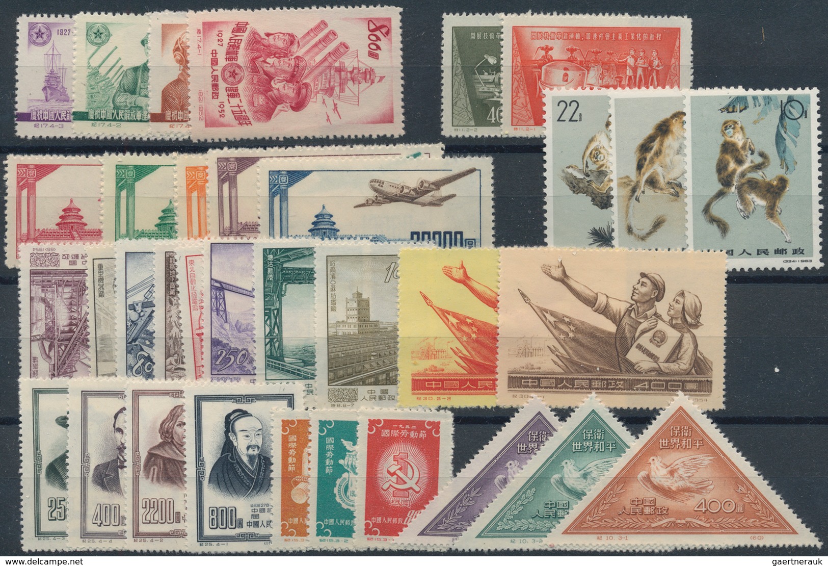 China - Volksrepublik: 1885/1970 (ca.), Mint And Used Collection/assortment On Album Pages/stockcard - Sonstige & Ohne Zuordnung