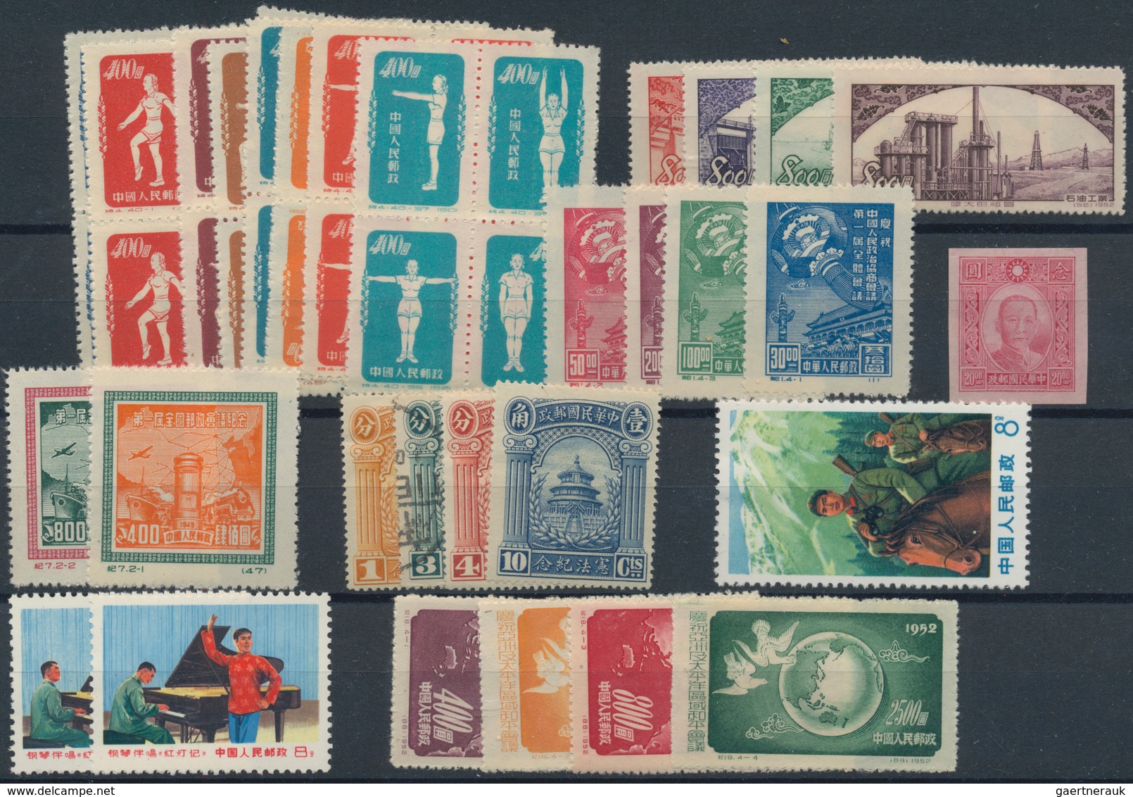 China - Volksrepublik: 1885/1970 (ca.), mint and used collection/assortment on album pages/stockcard