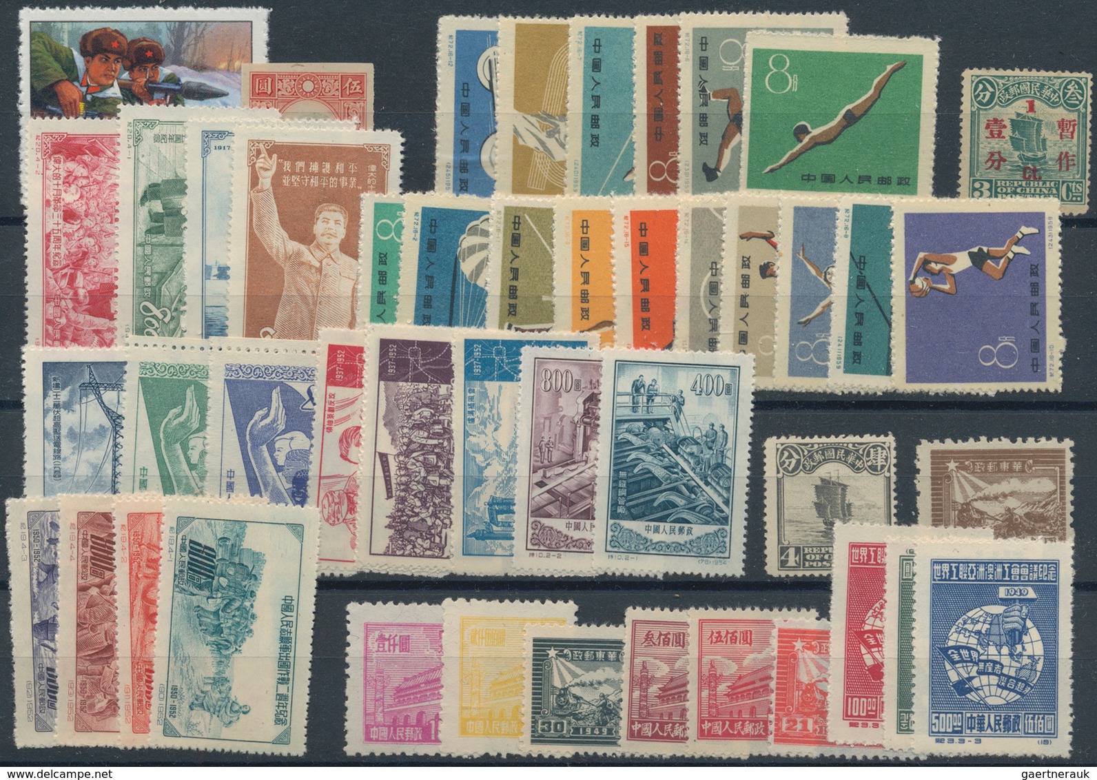 China - Volksrepublik: 1885/1970 (ca.), mint and used collection/assortment on album pages/stockcard