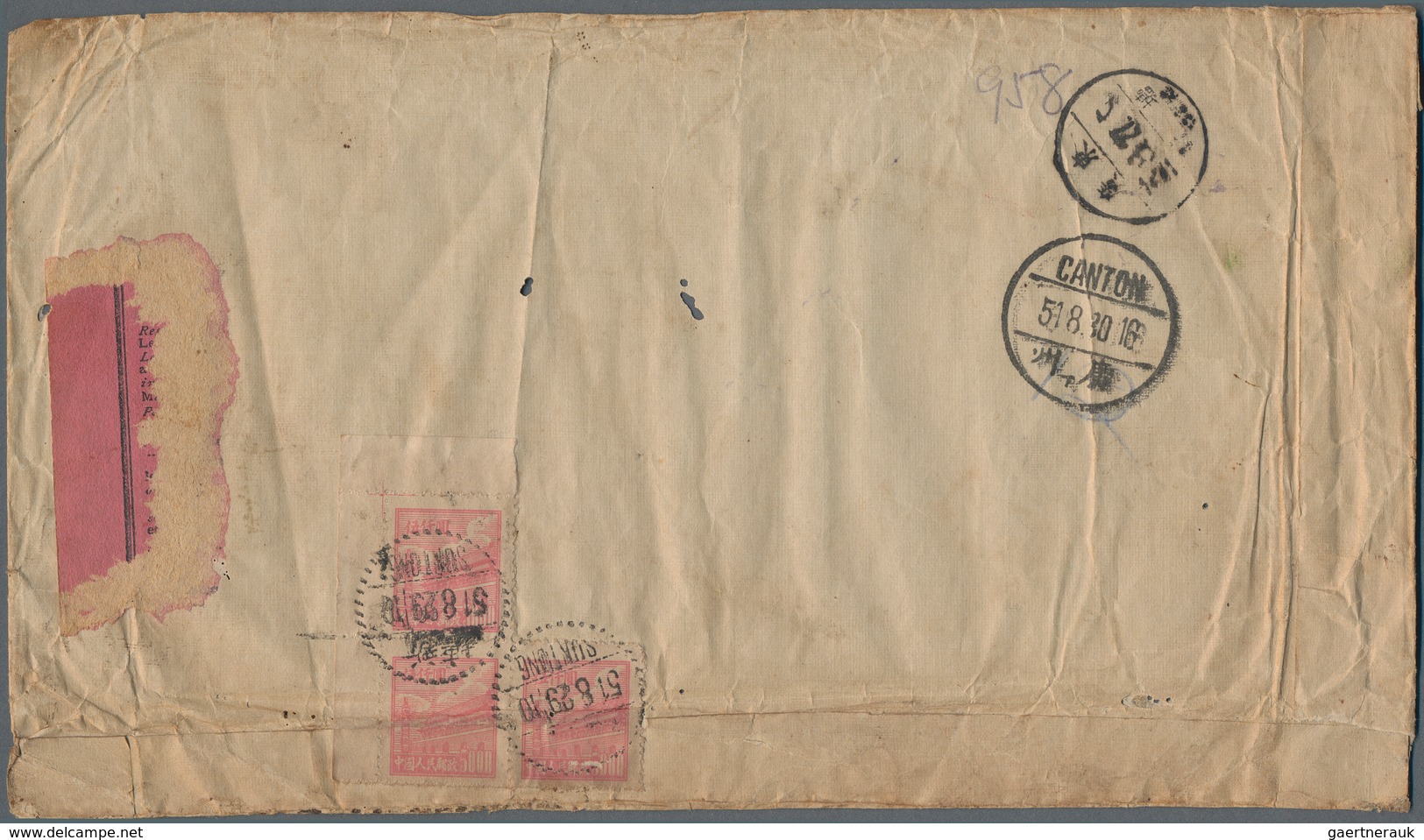 China - Volksrepublik: 1949, East China $200 Grey Tied Bilingual "Nanking -.12.1" To Printed Priceli - Sonstige & Ohne Zuordnung