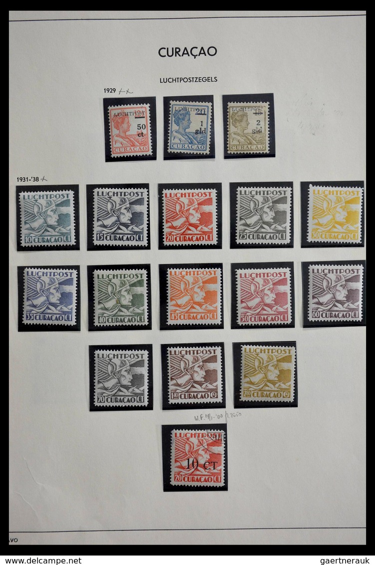 Curacao: 1873-1948: Almost complete, mostly cancelled collection Curaçao 1873-1948 on albumpages in