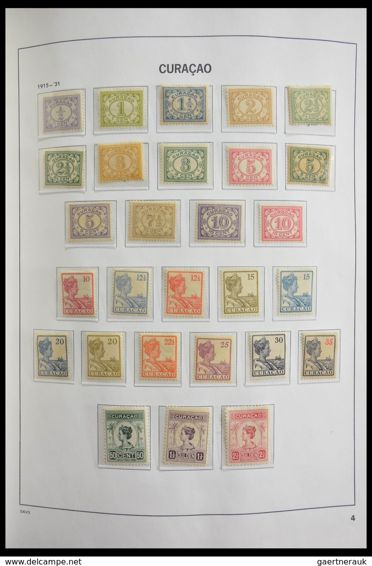 Curacao: 1873-1980: Complete, almost only MNH and mint hinged collection (few stamps cancelled) Cura