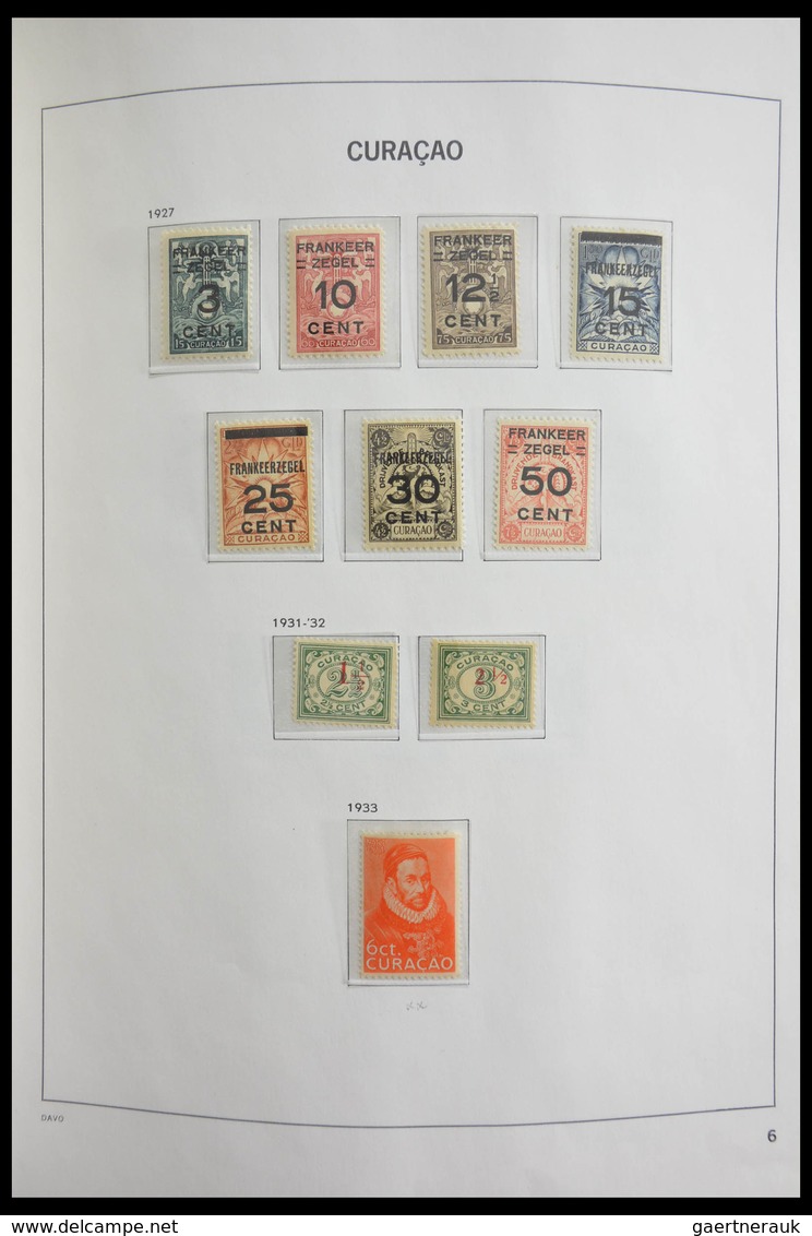 Curacao: 1873-1980: Complete, almost only MNH and mint hinged collection (few stamps cancelled) Cura