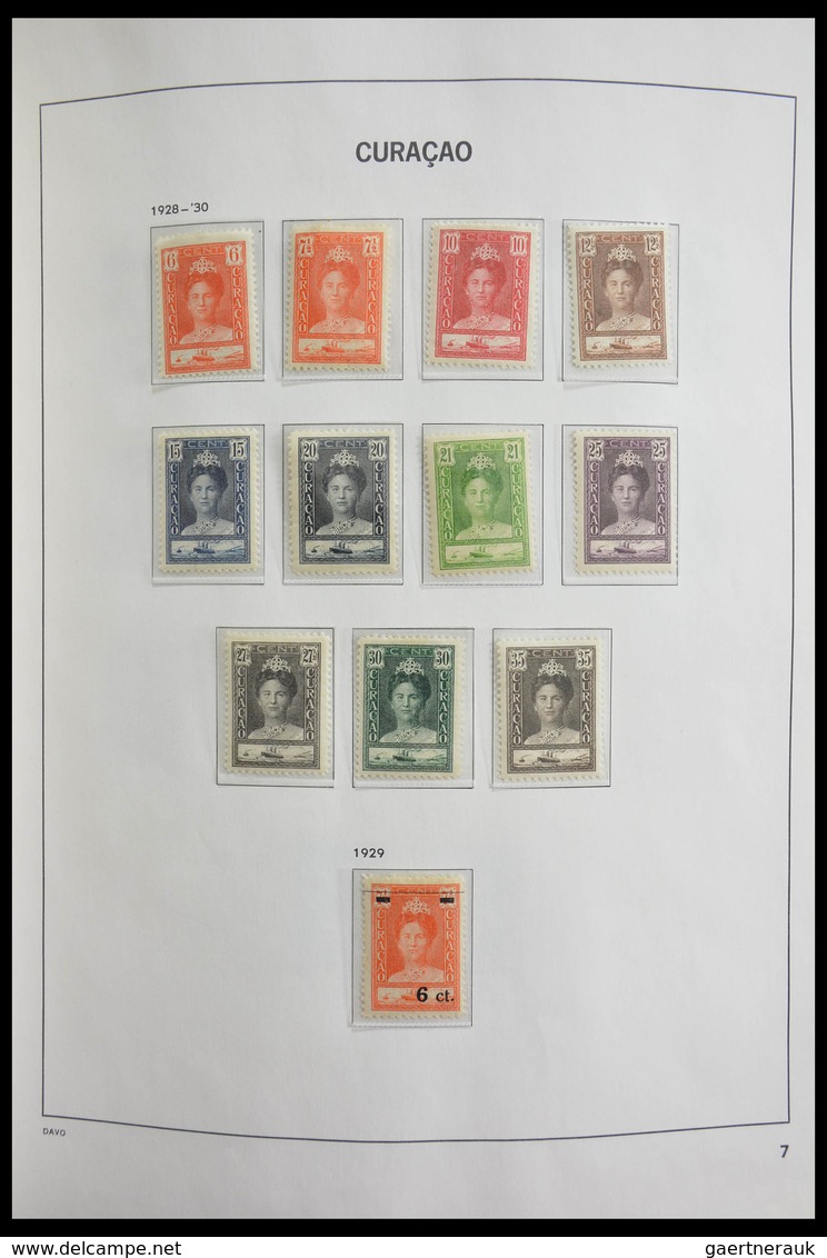 Curacao: 1873-1980: Complete, almost only MNH and mint hinged collection (few stamps cancelled) Cura