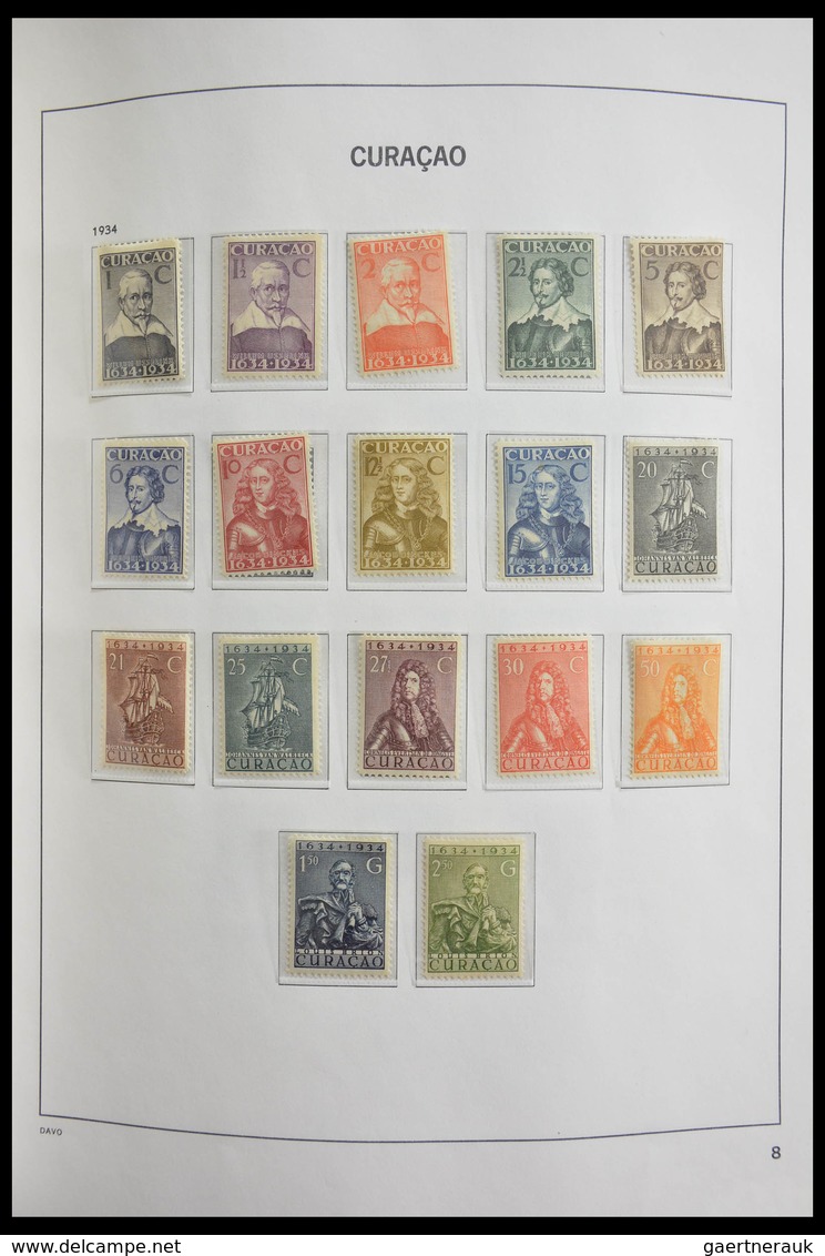 Curacao: 1873-1980: Complete, almost only MNH and mint hinged collection (few stamps cancelled) Cura