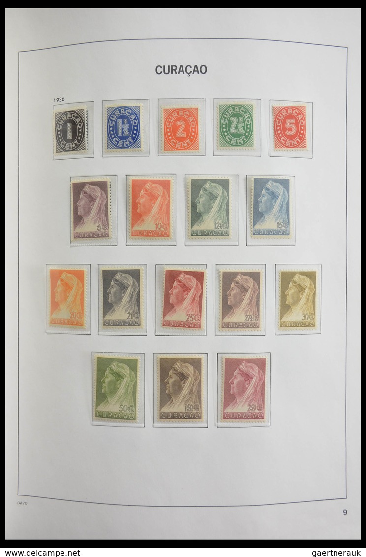 Curacao: 1873-1980: Complete, almost only MNH and mint hinged collection (few stamps cancelled) Cura