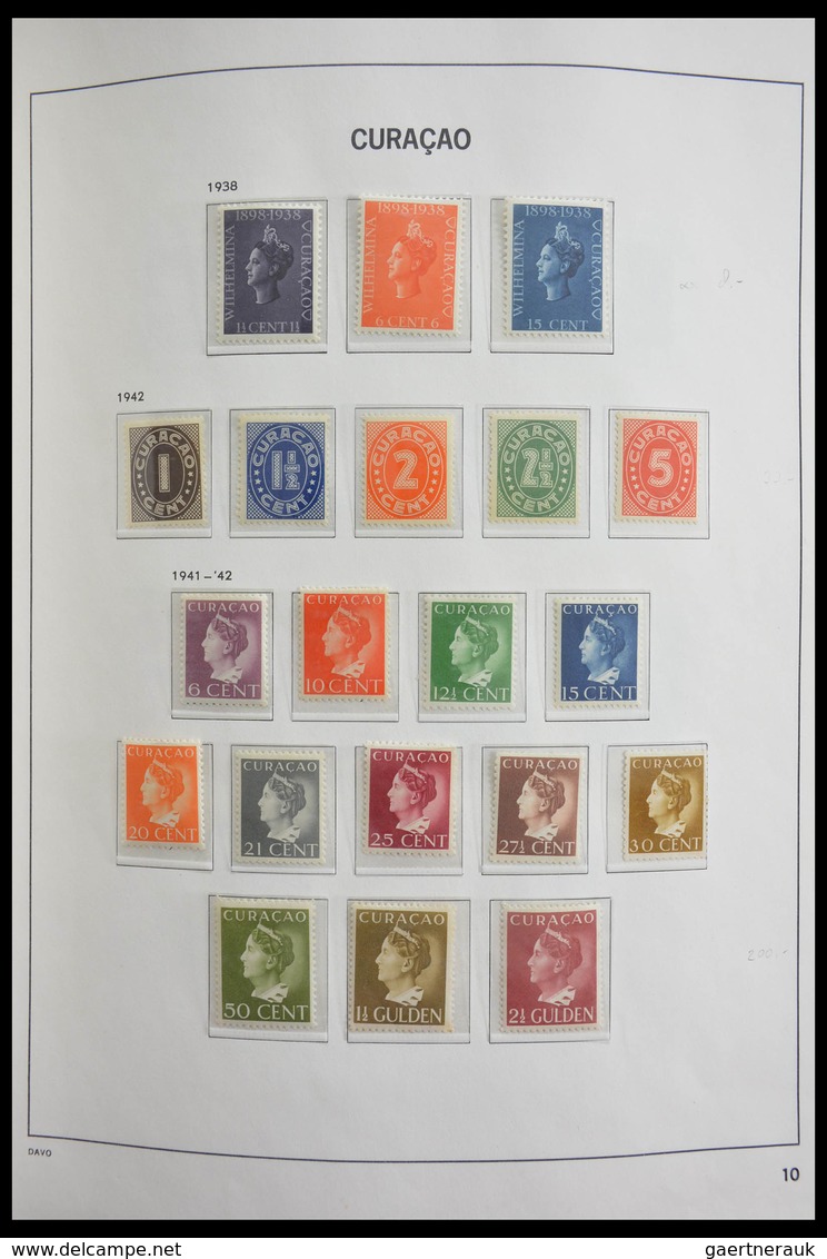 Curacao: 1873-1980: Complete, almost only MNH and mint hinged collection (few stamps cancelled) Cura