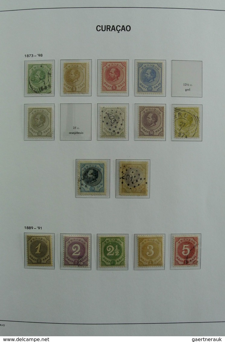 Curacao: 1873-2000: Almost Complete, Mostly MNH And Mint Hinged Collection Curaçao 1873-2000 In 2 Da - Niederländische Antillen, Curaçao, Aruba