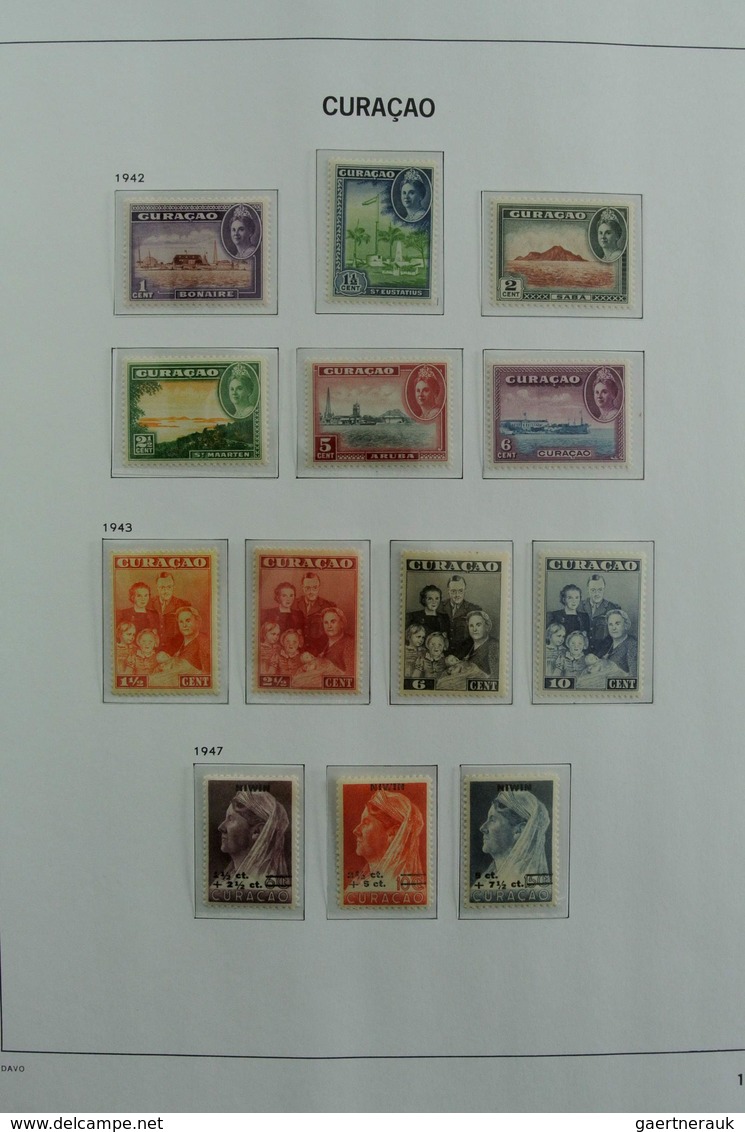 Curacao: 1873-2000: Almost Complete, Mostly MNH And Mint Hinged Collection Curaçao 1873-2000 In 2 Da - Niederländische Antillen, Curaçao, Aruba