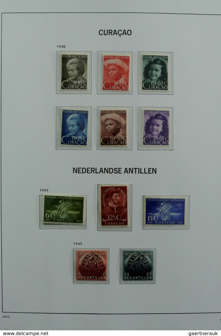 Curacao: 1873-2000: Almost complete, mostly MNH and mint hinged collection Curaçao 1873-2000 in 2 Da