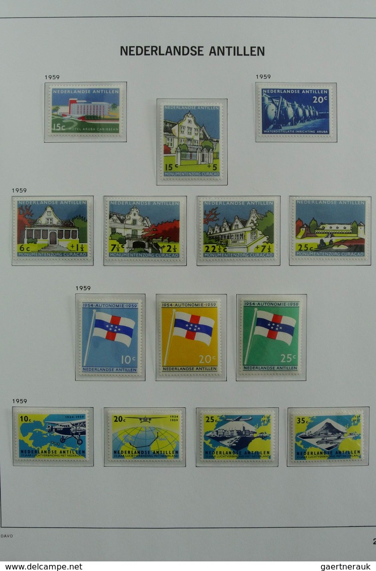 Curacao: 1873-2000: Almost complete, mostly MNH and mint hinged collection Curaçao 1873-2000 in 2 Da