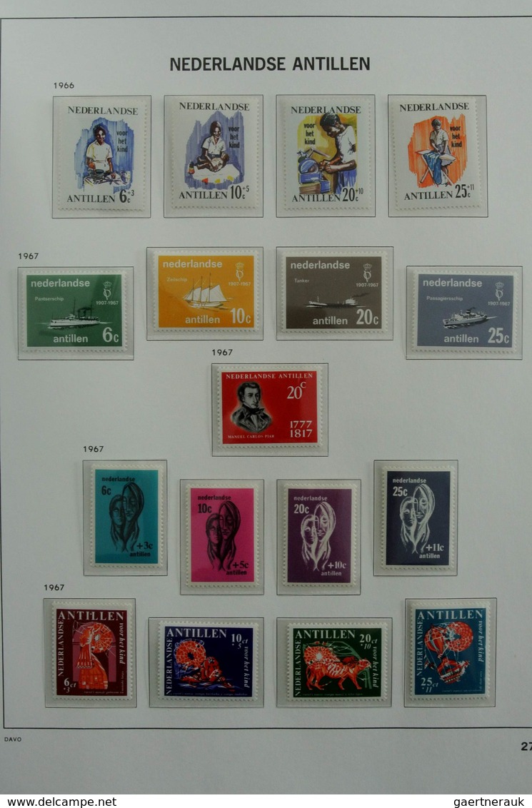 Curacao: 1873-2000: Almost complete, mostly MNH and mint hinged collection Curaçao 1873-2000 in 2 Da