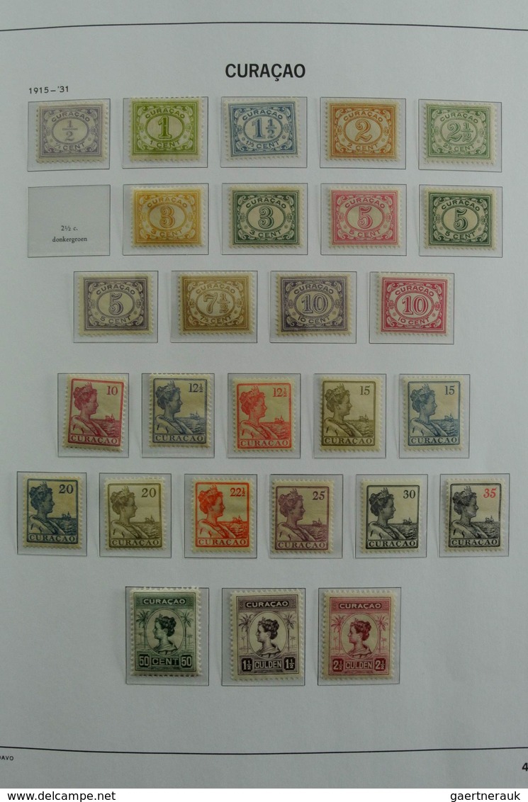 Curacao: 1873-2000: Almost complete, mostly MNH and mint hinged collection Curaçao 1873-2000 in 2 Da