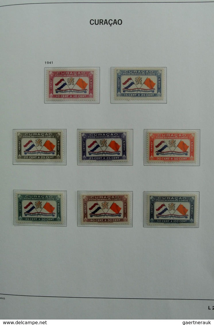 Curacao: 1873-2000: Almost complete, mostly MNH and mint hinged collection Curaçao 1873-2000 in 2 Da