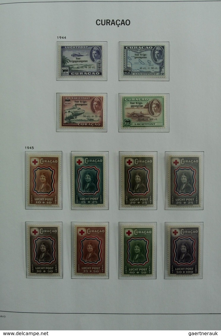 Curacao: 1873-2000: Almost complete, mostly MNH and mint hinged collection Curaçao 1873-2000 in 2 Da