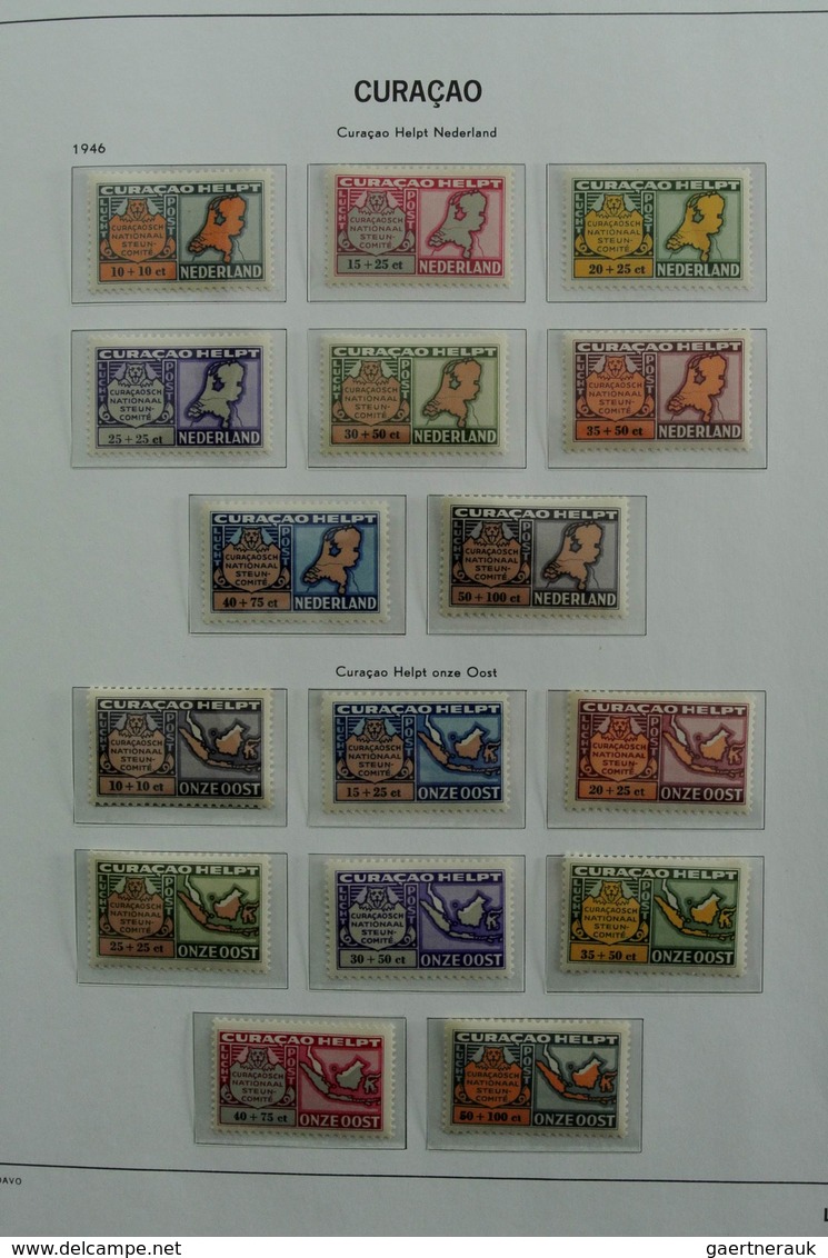 Curacao: 1873-2000: Almost complete, mostly MNH and mint hinged collection Curaçao 1873-2000 in 2 Da