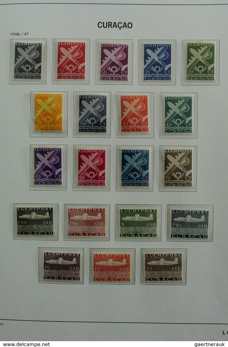 Curacao: 1873-2000: Almost complete, mostly MNH and mint hinged collection Curaçao 1873-2000 in 2 Da