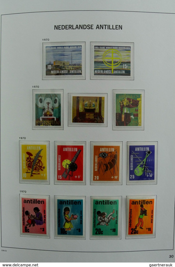 Curacao: 1873-2000: Almost complete, mostly MNH and mint hinged collection Curaçao 1873-2000 in 2 Da